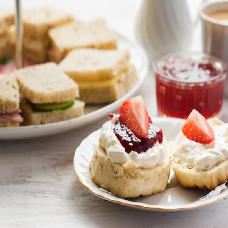 Chilled prosecco and sweet treats afternoon tea bridal appointment