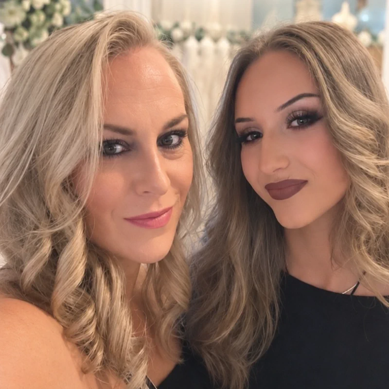 Vicky and Samantha, mother and daughter founders of The Bridal Room Atherstone